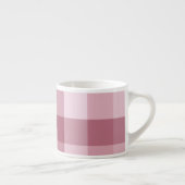 Rosa Gingham-Karo-Karomuster-Design Espressotasse (Rechts)
