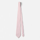 Rosa Gingham Karo Krawatte (Vorderseite)