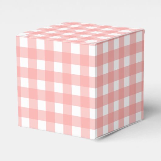 Rosa Gingham Karo Pattern Geschenkschachtel (Vorderseite)