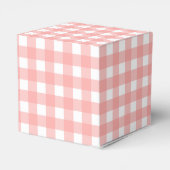 Rosa Gingham Karo Pattern Geschenkschachtel (Rückseite)