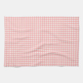 Rosa Gingham Karo Pattern Geschirrtuch (Horizontal)