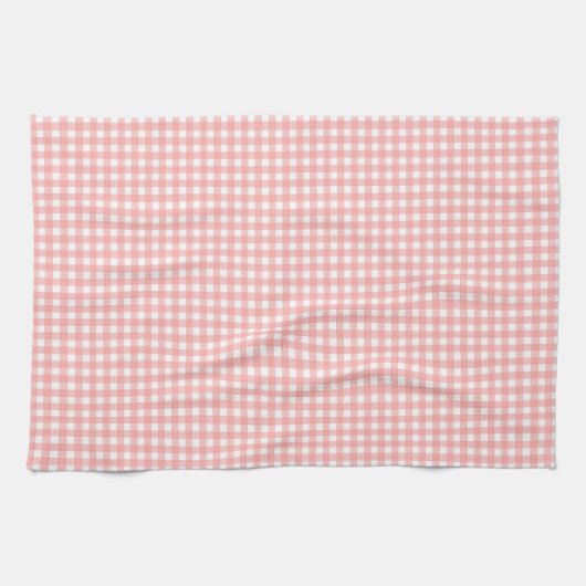 Rosa Gingham Karo Pattern Geschirrtuch (Horizontal)