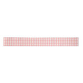Rosa Gingham Karo Pattern Satinband (Vorderseite)