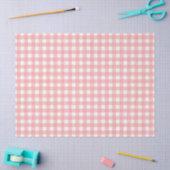 Rosa Gingham Karo Pattern Seidenpapier (Basteln)