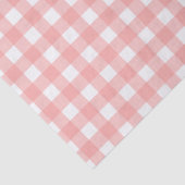 Rosa Gingham Karo Pattern Seidenpapier (Detail)