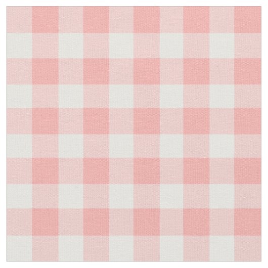 Rosa Gingham Karo Pattern Stoff (Nahaufnahme)