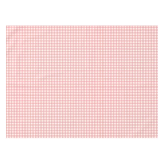 Rosa Gingham Karo Pattern Tischdecke (Vorderseite (Horizontal))