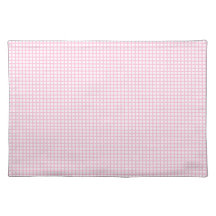 Rosa Gingham-Karo-Tischset