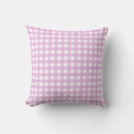 Rosa Gingham Kissen