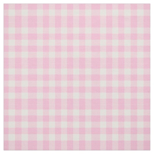 Rosa Gingham Klassischer Stoff (Muster)
