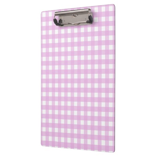 Rosa Gingham Klemmbrett (Links)