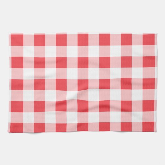 Rosa Gingham-Küchenhandtuch Geschirrtuch (Horizontal)