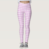 Rosa Gingham Leggings (Vorderseite)