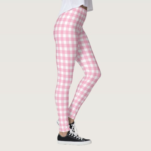 Rosa Gingham - Leggings (Rechts)