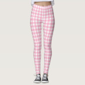 Rosa Gingham - Leggings (Vorderseite)