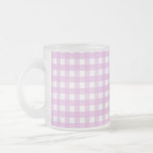 Rosa Gingham Mattglastasse (Links)
