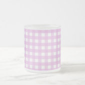 Rosa Gingham Mattglastasse (Mittel)