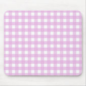 Rosa Gingham Mousepad (Vorne)
