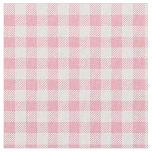 Rosa Gingham-Muster Mädchenhaft Kariert Kariert Stoff (Nahaufnahme)