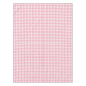 Rosa Gingham-Muster Mädchenhaft Kariert Kariert Tischdecke (Vorderseite)