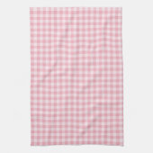 Rosa Gingham-Muster Mädchenhaft Kariert Karomuster Geschirrtuch (Vertikal)