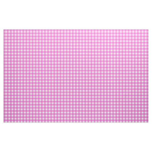 Rosa Gingham-Muster Stoff (Yard (91,4 cm))