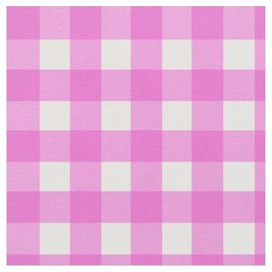 Rosa Gingham-Muster Stoff (Nahaufnahme)