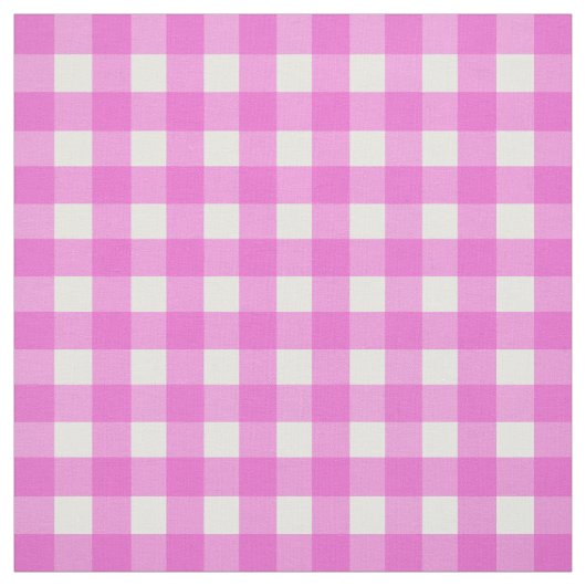 Rosa Gingham-Muster Stoff (Muster)