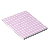 Rosa Gingham Notizblock (angewinkelt)