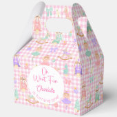 Rosa Gingham-Nussknacker-Geschenkbox Geschenkschachtel (Vorderseite)