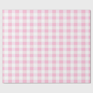 Rosa Gingham-Packpapier Geschenkpapier