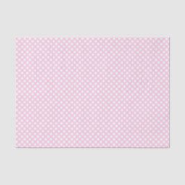 Rosa Gingham Pattern Seidenpapier