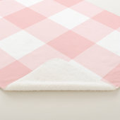 Rosa Gingham Pattern Sherpadecke (3/4)