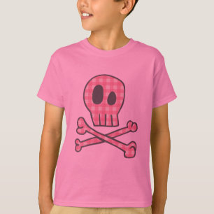Rosa Gingham-Pirat T-Shirt