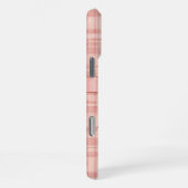 Rosa Gingham-Satin-Schleife iPhone Hülle (Rechte Seite)