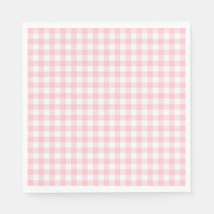 Rosa Gingham-Schmachtlappen-Schleifen-Party-Nachti Serviette