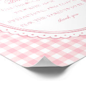 Rosa Gingham-Schürze mit Schleife: Tipps für die B Poster (Ecke)