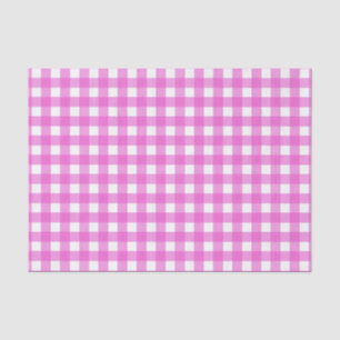 Rosa Gingham Seidenpapier