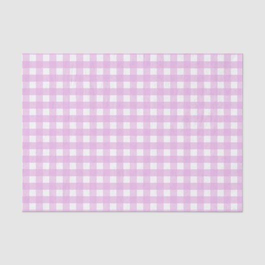 Rosa Gingham Seidenpapier (Vorderseite)