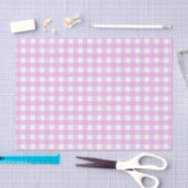 Rosa Gingham Seidenpapier (Handwerk)