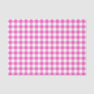 Rosa Gingham Seidenpapier
