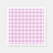 Rosa Gingham Serviette (Vorderseite)