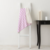 Rosa Gingham Sherpadecke (Beispiel)