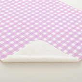 Rosa Gingham Sherpadecke (3/4)