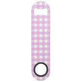 Rosa Gingham Speed Flaschenöffner (Rückseite)