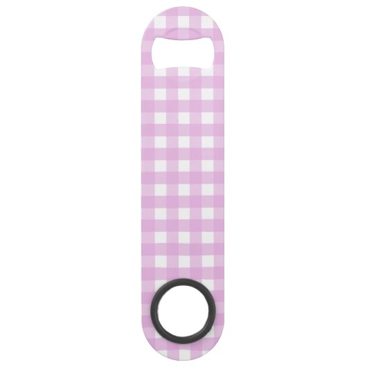 Rosa Gingham Speed Flaschenöffner (Vorderseite)