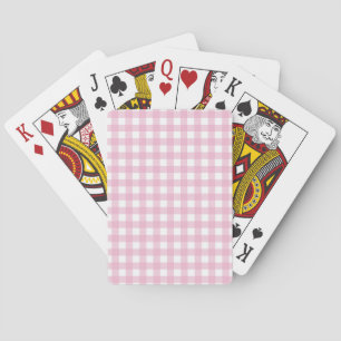 Rosa Gingham Spielkartenspiel Spielkarten