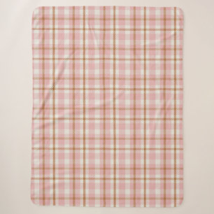 Rosa Gingham-Tartan Büffelkariert Sommerpicknick Sherpadecke