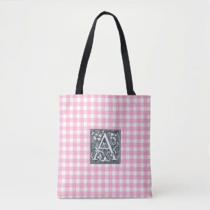 Rosa Gingham Tasche