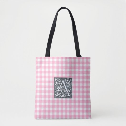 Rosa Gingham - Tasche (Vorderseite)